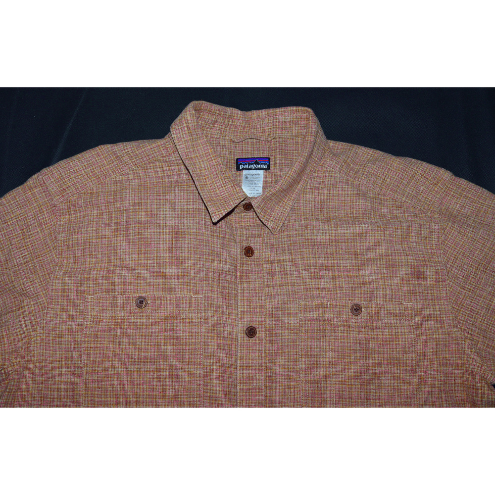 Patagonia Men's Short Sleeve Button Front Pocket Shirt Size Large - Picture 2 of 6